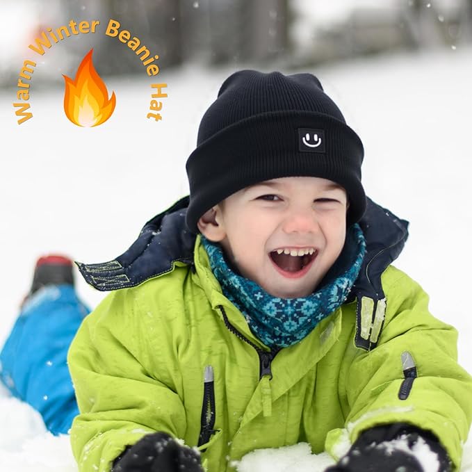 3 Packs Baby Beanie Cute Toddler Beanies Kids Winter Hat Boys Girls Warm Knit Hats Infant Beanie for 0-8 Years