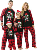 Awoscut Christmas Family Matching Pajamas Christmas Pjs Holiday Nightwear Sleepwear Sets Long Sleeve Pjs