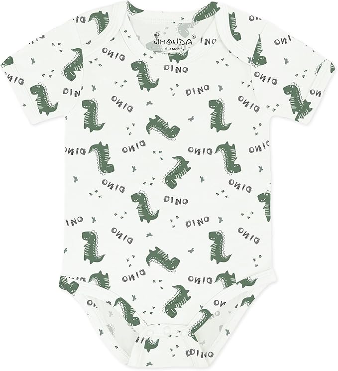 Jimonda Baby Bodysuits Rayon from Bamboo Short Sleeve Baby Boys Girls Rompers Soft Outfits Newborn Clothes