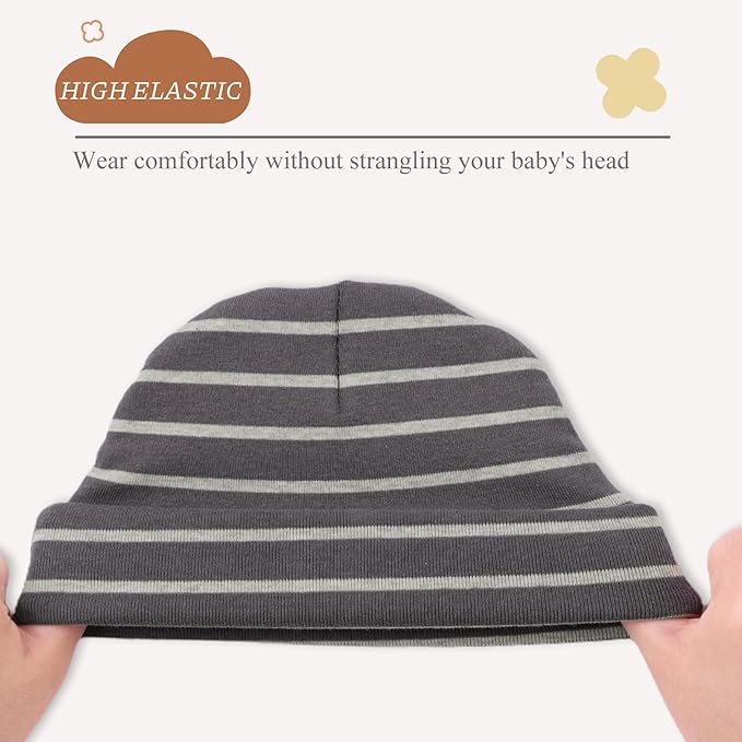 Bamery Cotton Baby Girl Hat Preemie Boys Beanie Newborn Hospital Hats Winter Infant Hats for Girls