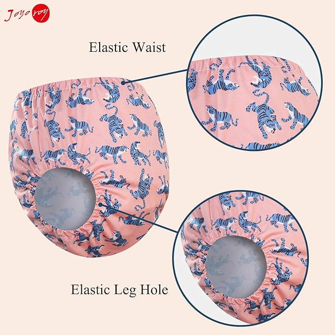 Joyo roy 6Pcs Diaper Covers for Girls Plastic Underwear Covers for Potty Training Rubber Pants for Toddlers Rubber Training Pants for Toddlers 2t Waterproof Diaper Cover Waterproof Plastic Underwear