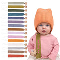Personalized Bohemian Pacifier Clip Embroidered with Name is The Perfect Newborn Gift Made from eco-Friendly Bamboo! (Turmeric)