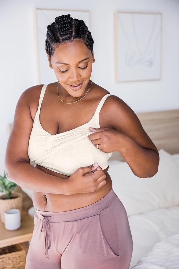Kindred Bravely Sublime Sleep Pumping Bra Hands Free, Adjustable Pumping & Nursing Bra with EasyClip for All Breast Pumps