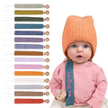 Personalized Bohemian Pacifier Clip Embroidered with Name is The Perfect Newborn Gift Made from eco-Friendly Bamboo!（Sea Green）