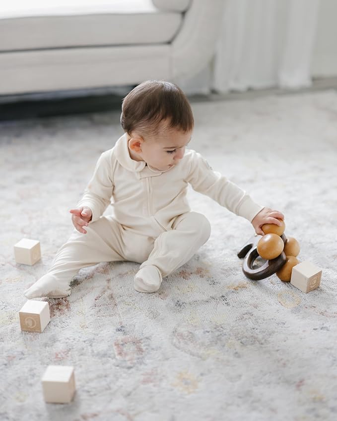 MON CHOU Baby Footie Pajama - Luxuriously Soft Pima Cotton Baby Sleepers - Organic Cotton Pajamas - Premium Newborn Onesie