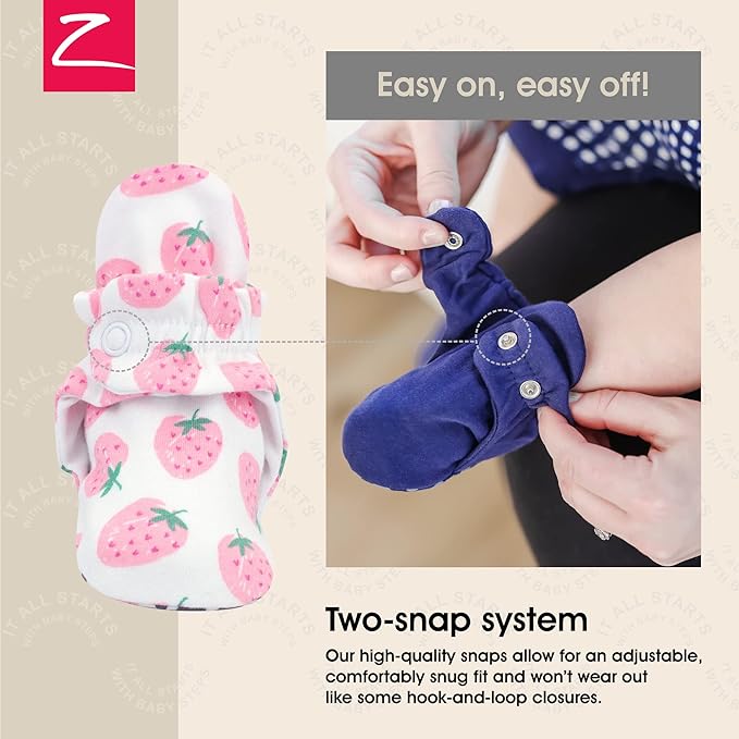 Zutano Organic Baby Booties Newborn Infant, Lost Baby Socks Solution, Unisex, Girl, Boy, 0-3, 3-6, 6-12, 12-18, 18-24 Months