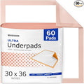 McKesson Underpads Disposable Bed Pads 30" x 36" [60 Count], Heavy Absorbency, Ultra Incontinence Chux Pads for Adults, Elderly, and Baby, Pee Pads