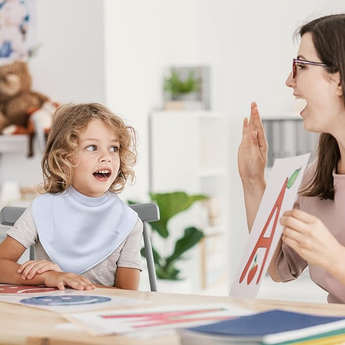 Adult Drool Bib for Special Needs, 3 Pk Soft Absorbent Large Bandana Bibs Set for Kids 4+, Men Women, Teens & Adults