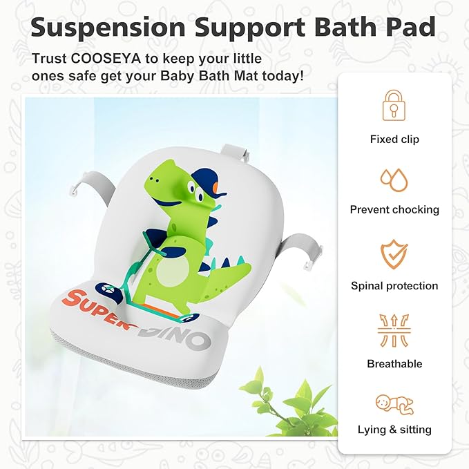 Collapsible Baby Bathtub for Newborns with Thermometer and Soft Floating Cushion Portable and Foldable Travel Baby Boy Bath Tub for Infants to Toddler 0-36 Month (Green)