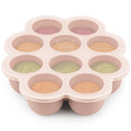 KeaBabies Silicone Food Freezer Trays with Lid, 2oz x 10 Pods Baby Food Storage Containers, Easy Puree Meal Prep, Breast Milk Silicone Freezer Molds, Dishwasher,Microwave Safe,BPA-Free Tray(Dusk)