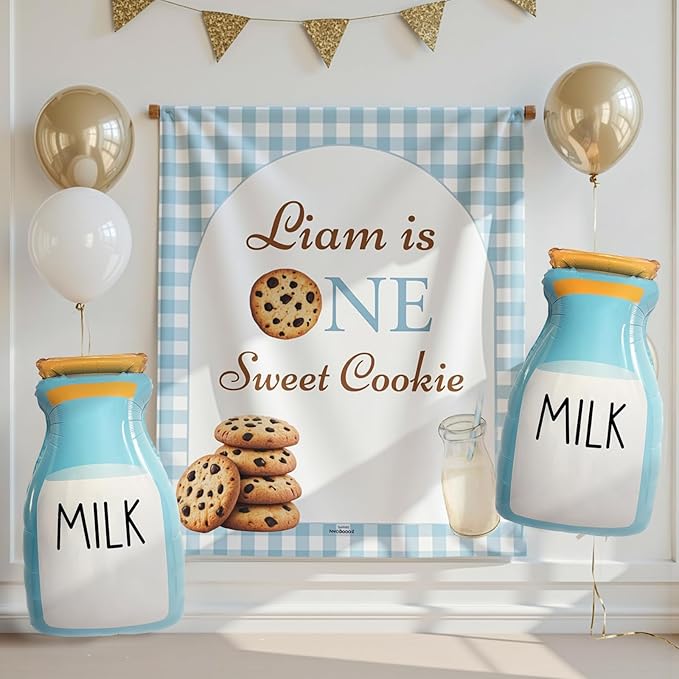 Large Milk Bottle Balloons Baby Bottle Decor for Milk and Cookies Birthday Decorations Baby Milk Theme Party Supplies 3 Pack