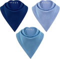 Adult Drool Bib for Special Needs, 3 Pk Soft Absorbent Large Bandana Bibs Set for Kids 4+, Men Women, Teens & Adults