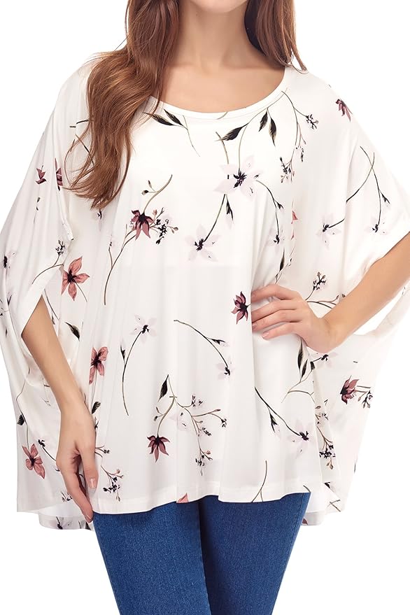 Smallshow Women's Nursing Top Maternity Poncho for Breastfeeding