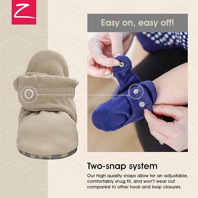 Zutano Organic Baby Booties Newborn Infant, Lost Baby Socks Solution, Unisex, Girl, Boy, 0-3, 3-6, 6-12, 12-18, 18-24 Months