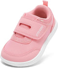 Toddler Wide Toe Box Barefoot Shoes Boys Girls Zero Drop,Baby First Walking Shoes Glitter Little Kids Sneakers Non-Slip Preschool Running Tennis Canvas Casual Preschool Outdoor Activities
