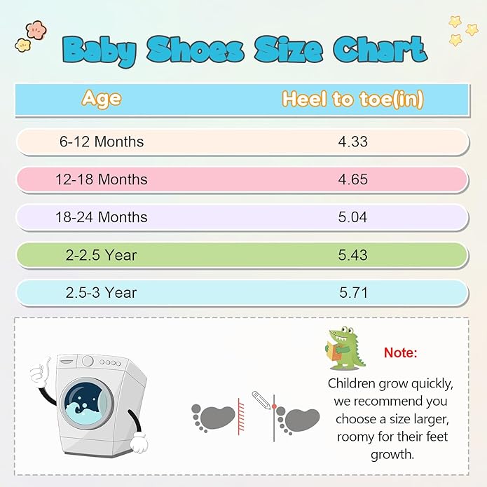 LeIsfIt Baby Shoes Girls Boys First Walking Shoes Infant Sneakers Crib Shoes Lightweight Non-Slip Shoes