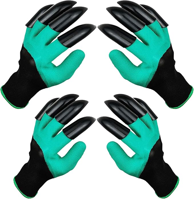 DCCPAA Garden Gloves with Claws,Claw Gardening Gloves for Digging,Planting, Weeding, Seeding-Waterproof for Men and Women