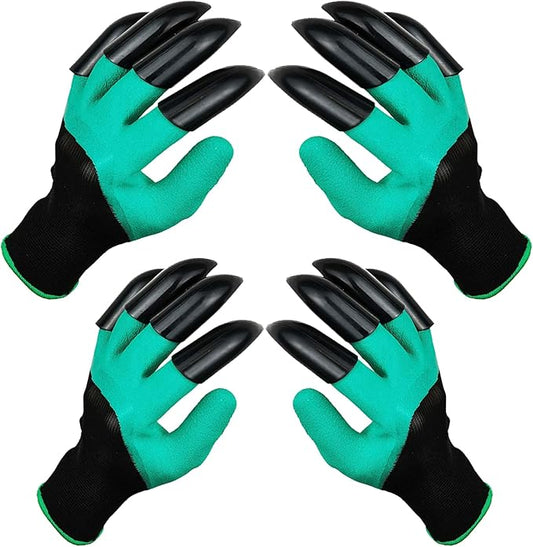 DCCPAA Garden Gloves with Claws,Claw Gardening Gloves for Digging,Planting, Weeding, Seeding-Waterproof for Men and Women