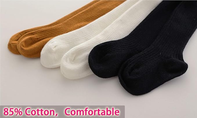 CECORC Baby Girls Tights Toddler Cable Knit Leggings Thick Cotton Infant Stockings Pantyhose 1-10T