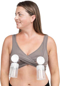 Larken Hands Free Pumping Bra for Breastfeeding | Breast Pump - Maternity Bras for Pregnancy, Pumping & Nursing Bra in One