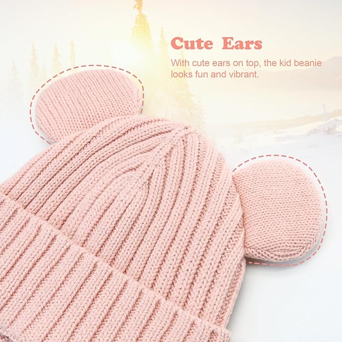 Toddler Boy Winter Beanie Baby Knit Hat Warm Girl Beanies Newborn Cute Hats for Kids