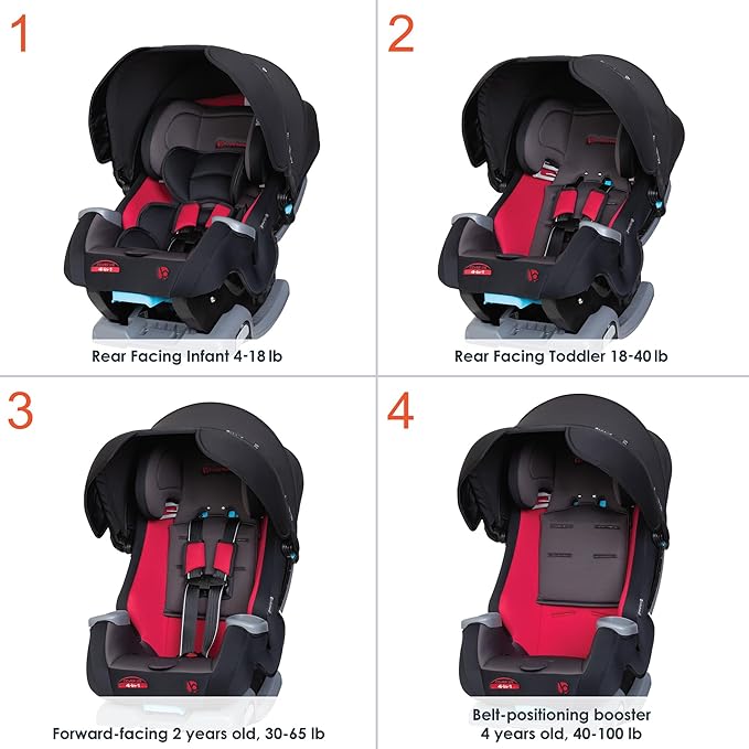 Baby Trend Cover Me™ 4-in-1 Convertible Car Seat, Scooter