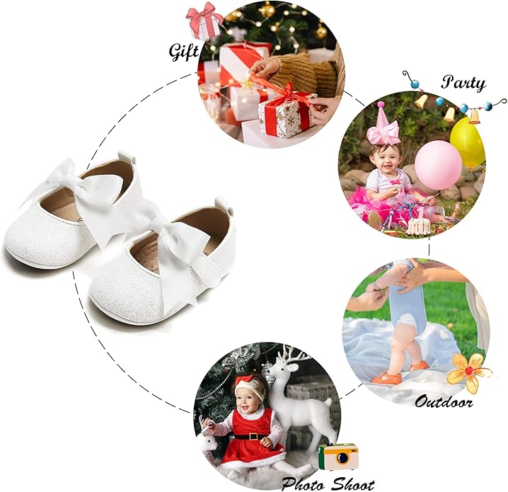 Soft Sole Baby Shoes - Infant Baby Walking Shoes Moccasins Rubber Sole Crib Shoes