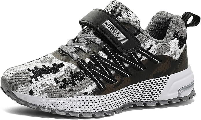 KUBUA Kids Sneakers for Boys Girls Running Tennis Shoes Lightweight Breathable Sport Athletic