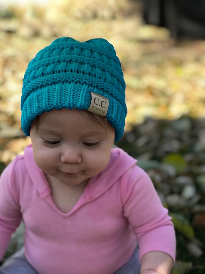 Funky Junque Baby Winter Hat – Cute Newborn Hats, Cozy Warm Infant Beanie, Soft Knit Stocking Stuffer for Babies 0–12 Months