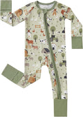 pureborn Baby Infant Boys Girls Sleeper Snug Fit Viscose from Bamboo Pajamas 0-24 Months