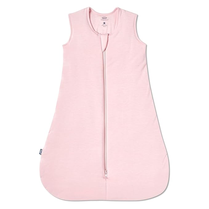 HALO Sleepsack Supersoft Wearable Blanket, Viscose Made from Bamboo, Sleeping Bag for Babies, 1.5 TOG, 12 – 18 Months, Large, Dusty Pink