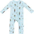 KYTE BABY Unisex Rayon Made From Bamboo Zippered Rompers 0-24 Months