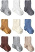Toddler Socks Unisex Baby Baby Crew Cotton Cuff Socks for Infant Girls Stocking Stuffer for Kids 0-36 Months