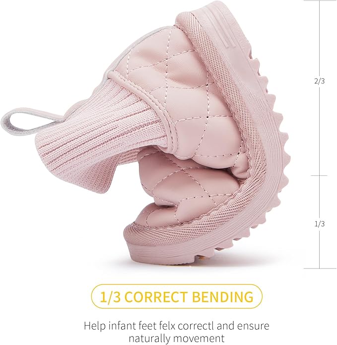 BMCiTYBM Girls Boys Snow Boots Warm Winter Fur Lined Baby Shoes (Infant/Toddler/Little Kid)
