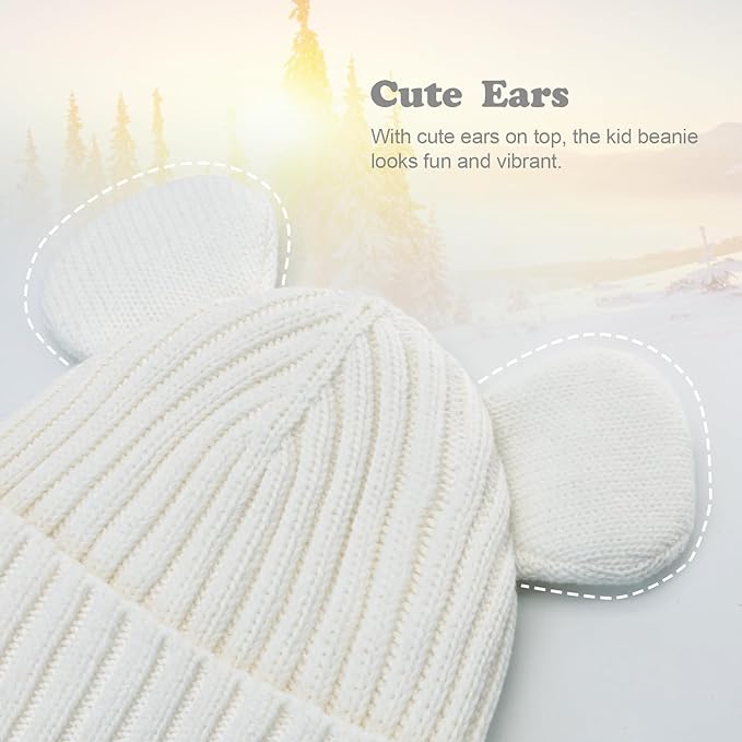 Toddler Boy Winter Beanie Baby Knit Hat Warm Girl Beanies Newborn Cute Hats for Kids