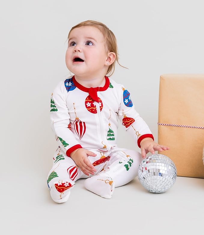 O2 BABY Baby Boys Girls Organic Cotton Zip-Front Sleeper Pajamas, Footed Sleep 'n Play