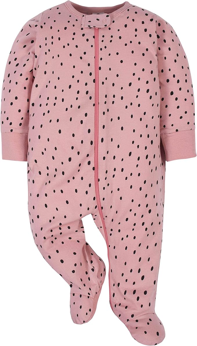 Gerber Baby Girls 4 Pack Sleep 'N Play Footie