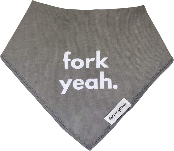 Denver James Bandana Feeding Drool Baby Bib I Soft Organic Cotton I Fleece Back