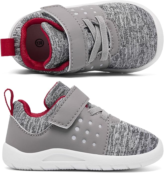 MORENDL Toddler Baby Shoes 0-4 Years Boy Girl Lightweight Breathable Non-Slip Sports Sneakers Running Walking Tennis Barefoot Shoes