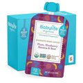 Babylife Organics Stage 2 - Plum, Blueberry, Banana & Beet, 3.5 Ounce Pouch (6 Pack) - Heavy Metal Safe, Organic Baby Food