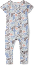 Loulou Lollipop Tencel Lyocell Short Sleeve Zipped Romper