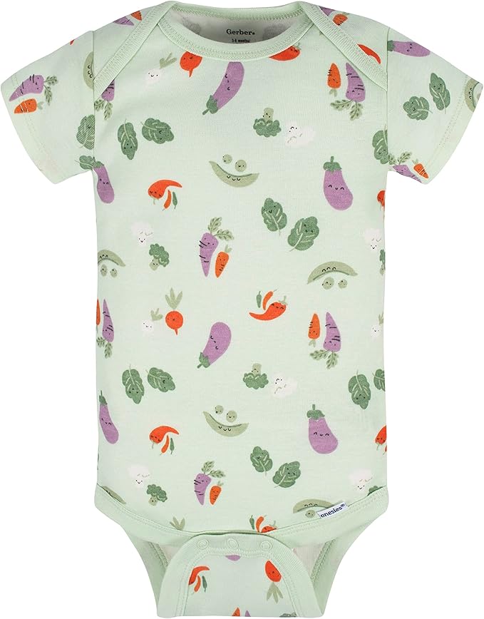Gerber unisex-baby 8-pack Short Sleeve Onesies Bodysuits