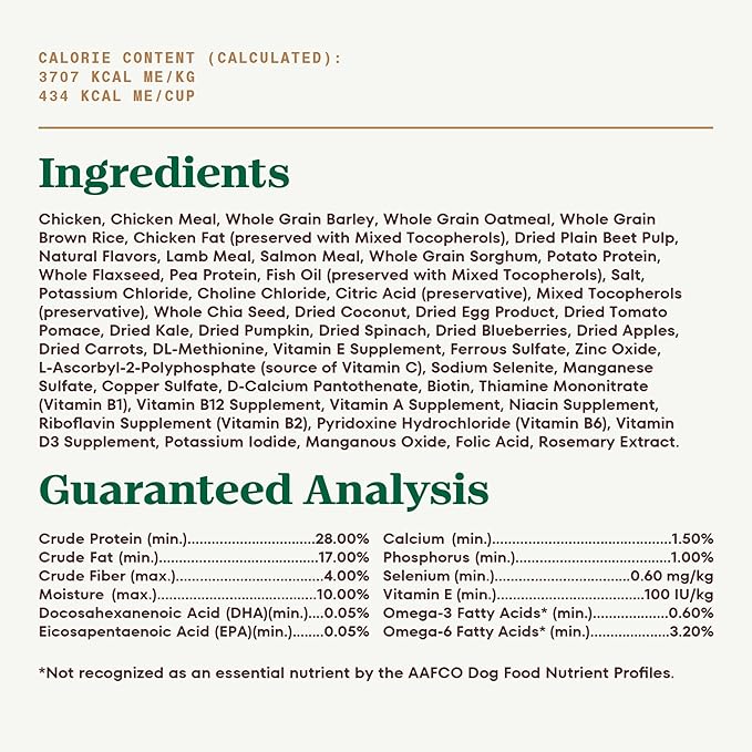 Nutro Ultra High Protein Dry Puppy Food, Trio of Proteins from Chicken, Lamb and Salmon, 3.5 lb Bag