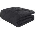 NTBAY Down Alternative Toddler Comforter, Lightweight and Warm Solid Color Baby Crib Quilted Blanket, 39x47 inches, Black
