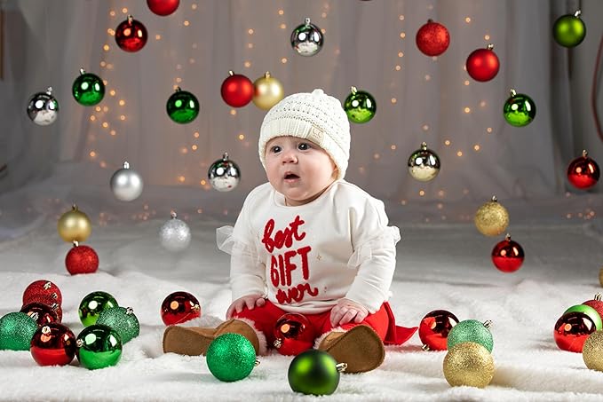 Funky Junque Baby Winter Hat – Cute Newborn Hats, Cozy Warm Infant Beanie, Soft Knit Stocking Stuffer for Babies 0–12 Months