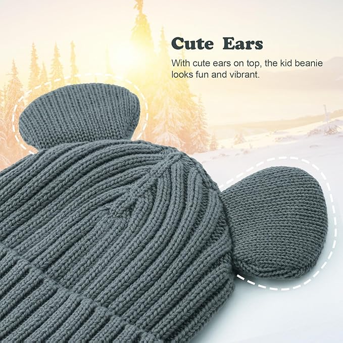Toddler Boy Winter Beanie Baby Knit Hat Warm Girl Beanies Newborn Cute Hats for Kids