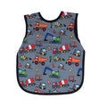 BapronBaby Construction Zone Bapron - No Neck Tie Safer Bib for Baby & Toddler - Soft Waterproof Stain Resistant - Machine Washable - Sz Preschool 3-5yrs