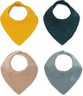 Parker Baby Muslin Bandana Drool Bibs | 100% Soft Muslin Cotton, Absorbent & Adjustable | Stylish Teething & Drooling Bibs