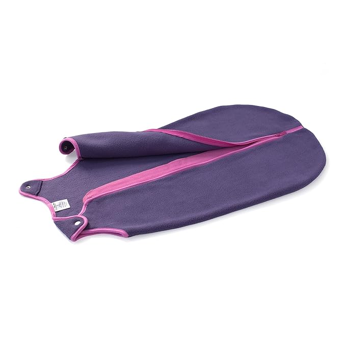 baby deedee Sleep nest Fleece Baby Sleeping Bag, Purple Rain, Medium (6-18 Months)
