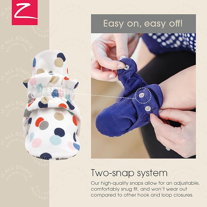 Zutano Organic Baby Booties Newborn Infant, Lost Baby Socks Solution, Unisex, Girl, Boy, 0-3, 3-6, 6-12, 12-18, 18-24 Months